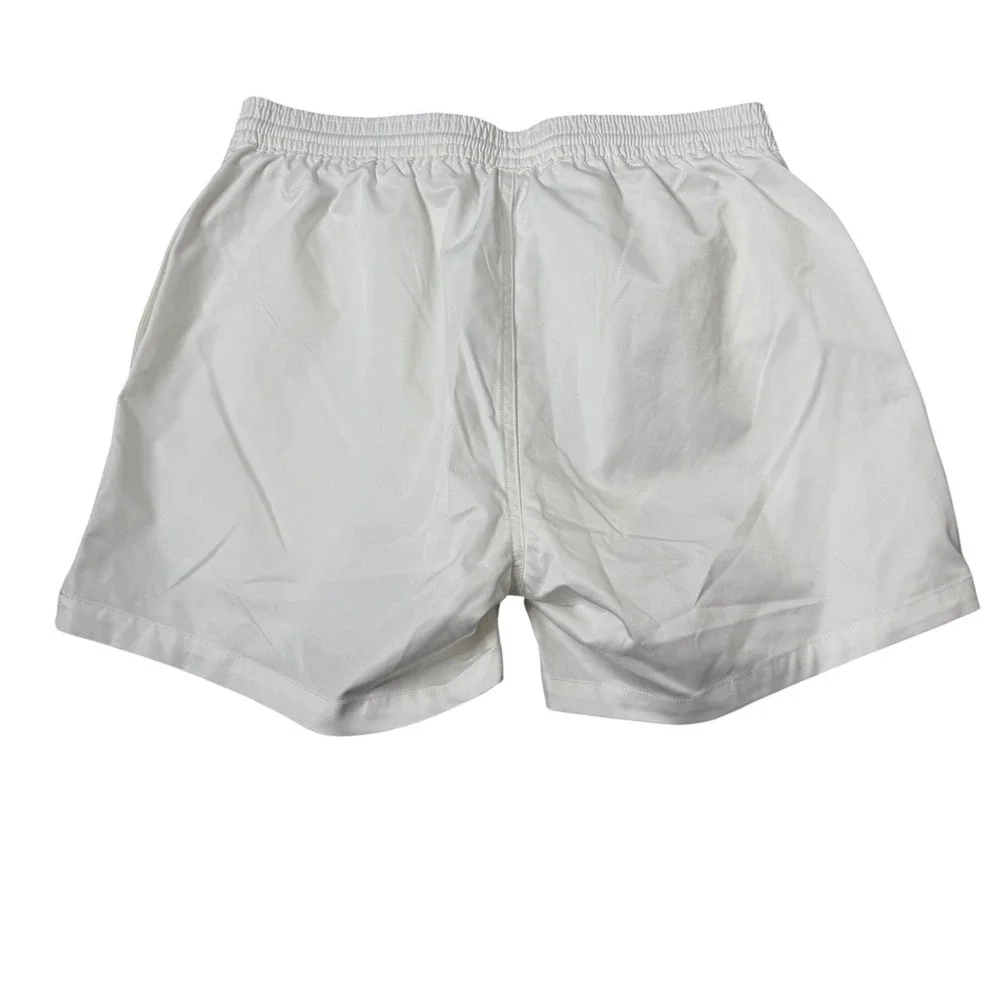 Ron Dorff Urban Shorts Mens Medium White Elastic Waist Swim Drawstring NWT